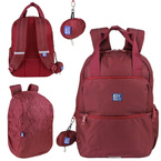 Plecak szkolny młodzieżowy bordo z pokrowcem przeciwdeszczowym 23l OXFORD