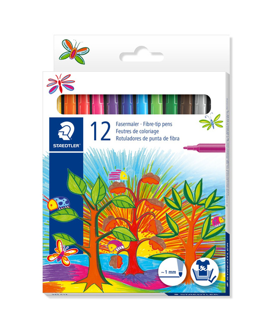 Pisaki flamastry mazaki szkolne 12kol Noris Club STAEDTLER