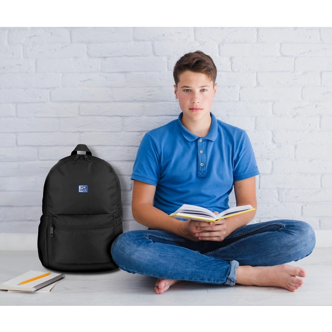Plecak szkolny młodzieżowy czarny 21l B-YOU OXFORD