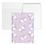 Notes A6 z wkładem w kratkę 70g z twardą okładką 40 stron Unicorn BIURFOL