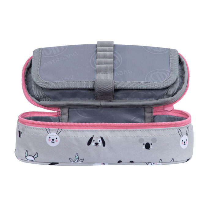 Piórnik kosmetyczka etui usztywniany z klapką KittyTheCute Kotek ASTRA
