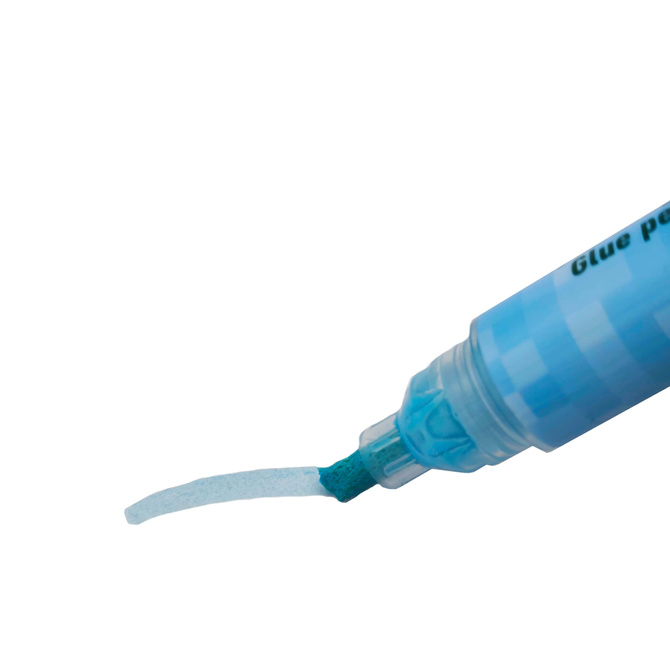 Klej w pisaku długopisie w płynie szkolny niebieski Minecraft ASTRA