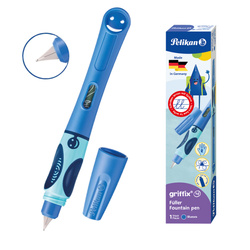 Pióro wieczne Griffix 4 dla dzieci praworęcznych niebieskie Blue PELIKAN