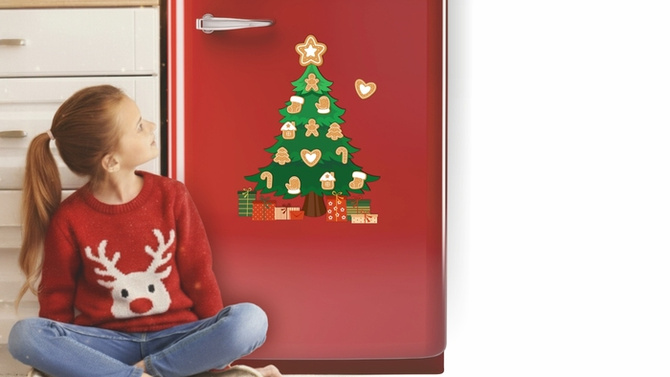 Zestaw kreatywny choinka magnetyczna pierniki BIURFOL