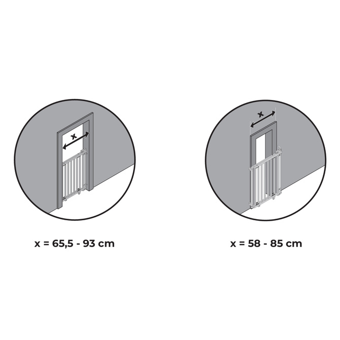 Bramka barierka zabezpieczająca przed dziećmi przykręcana 58-93cm GEUTHER