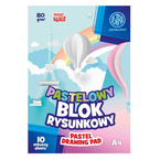 Blok rysunkowy pastelowy A4 10 kartek 80g/m2 ASTRA