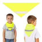 Chusta odblaskowa bandana z pasem odblaskowym dla dzieci 45x45x66cm żółta