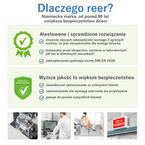 Zabezpieczenie okna drzwi balkonowych REER +klamka 3szt