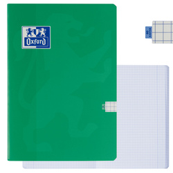 Zeszyt A4 60 kartek w kratkę z marginesem 99,4µm anti-scratch zielon OXFORD