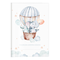 Okładka ochronna etui na książeczkę zdrowia dziecka balon PVC