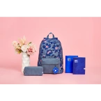 Plecak szkolny młodzieżowy niebieski kwiatki 26l Bloom OXFORD