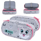 Piórnik kosmetyczka etui usztywniany z klapką KittyTheCute Kotek ASTRA