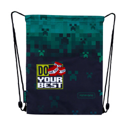 Worek plecak na buty obuwie kapcie 33x40cm Minecraft Do Your Best AD1 ASTRA