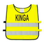Kamizelka odblaskowa z własnym nadrukiem dla dzieci logo napis 100 sztuk