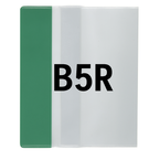 Okładka B5R regulowana 25,3cm x 35,6-37,2cm przezroczysta krystaliczna