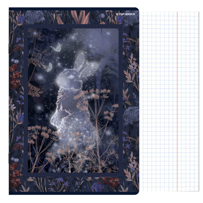 Zeszyt A5 60 kartek w kratkę z marginesem 70g Fairytale HERLITZ