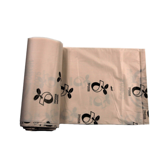 Worki biodegradowalne kompostowalne ATEST 35L 500 sztuk 50 rolek SIPEKO