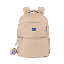 Plecak szkolny młodzieżowy beżowy z pokrowcem przeciwdeszczowym 23l OXFORD