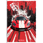 Zeszyt A5 32 kartki w kratkę z marginesem 70g/m2 Fast Car HERLITZ