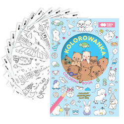 Kolorowanka A5 16 stron z zadaniami kapibara Kapi Fun HAPPY COLOR
