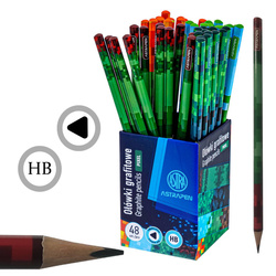 Zestaw ołówek HB trójkątny grafitowy Minecraft Pixel One ASTRA 48szt