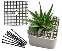 Osłona zabezpieczenie kwadratowej doniczki regulowana 11-30cm