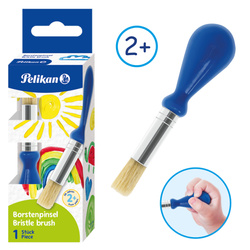 Pędzel pędzelek ścięty z gałką Jumbo okrągły dla malucha dzieci 2+ PELIKAN