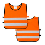 Kamizelka odblaskowa ostrzegawcza pomarańczowa dla dzieci szkolnych 45x50cm