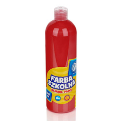 Farba plakatowa w butelce 500ml czerwona ASTRA