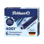 Naboje wkłady pióra wiecznego atramentowe krótkie 4001 granat 6szt PELIKAN