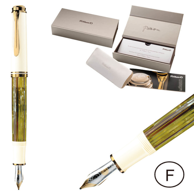 Pióro wieczne Souverän M400 F Tortoiseshell prezent premium FWI PELIKAN