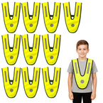 Szelki odblaskowe ostrzegawcze dla dzieci i młodzieży żółte 10szt