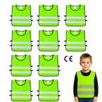 Kamizelka odblaskowa ostrzegawcza dla dzieci przedszkolaków 42x45cm 10szt
