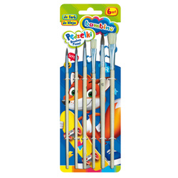 Pędzle pędzelki szkolne 2/4/6/8/10/12 6 sztuk BAMBINO