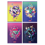 Zeszyt A4 60 kartek kratka w kratkę EKIPA Friza HERLITZ  5sztuk 