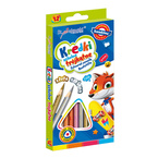 Kredki ołówkowe trójkątne szkolne 12 kolorów BAMBINO