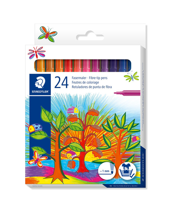 Pisaki flamastry mazaki szkolne 24kol Noris Club STAEDTLER
