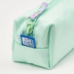 Piórnik kosmetyczka etui saszetka miętowy kwiatki flowers OXFORD