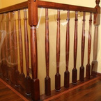 Zabezpieczenie do balustrady, folia PVC, 250x90cm