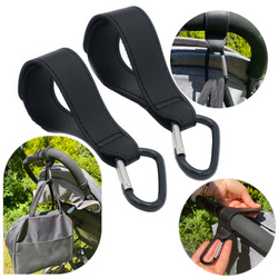 Uchwyt hak wózka torby zakupy rzep eko skóra 2szt