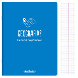 Zeszyt A5 60k kratka geografia przedmiotowy soft touch HERLITZ