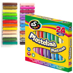 Plastelina szkolna klasyczna okrągła 24k aS ASTRA