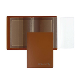 Okładka dokumenty dowód rejestracyjny legitymacje brązowa BIURFOL