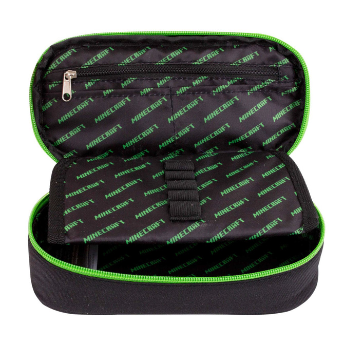 Piórnik kosmetyczka etui usztywniany z klapką Minecraft Mulicharacter ASTRA