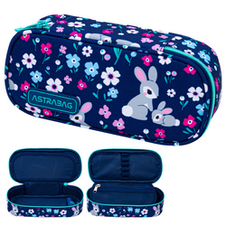 Piórnik kosmetyczka etui usztywniany z klapką króliczkiem Bunny AC6 ASTRA