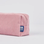 Piórnik kosmetyczka etui saszetka sztruksowy różowy bloom OXFORD