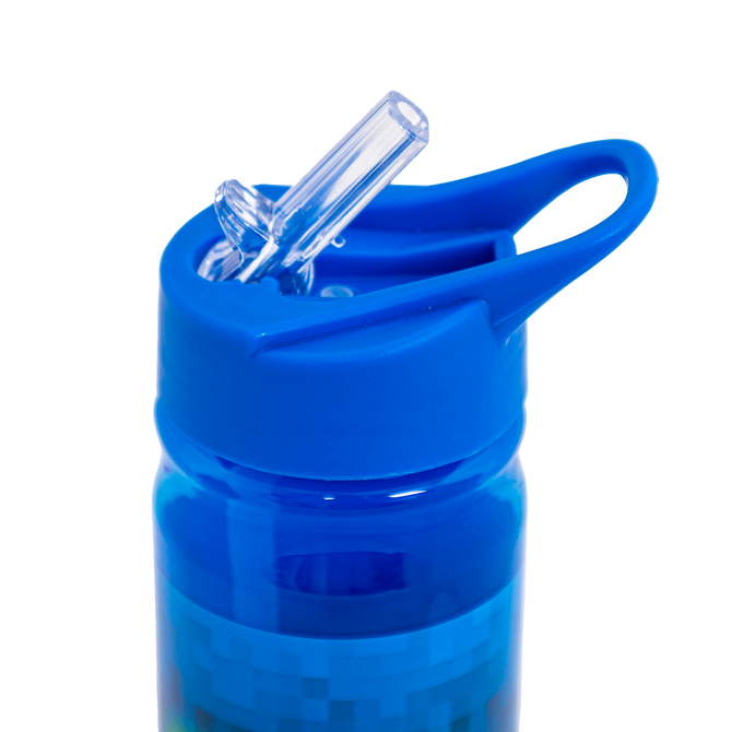 Bidon na wodę AQUA PURE butelka z rurką 450ml Blue Pixel Minecraft ASTRA