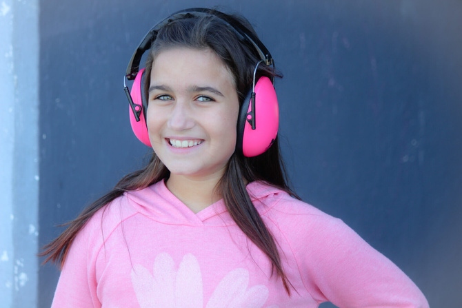 Słuchawki ochronne nauszniki wygłuszające dzieci 3lata+ Petal Pink BANZ