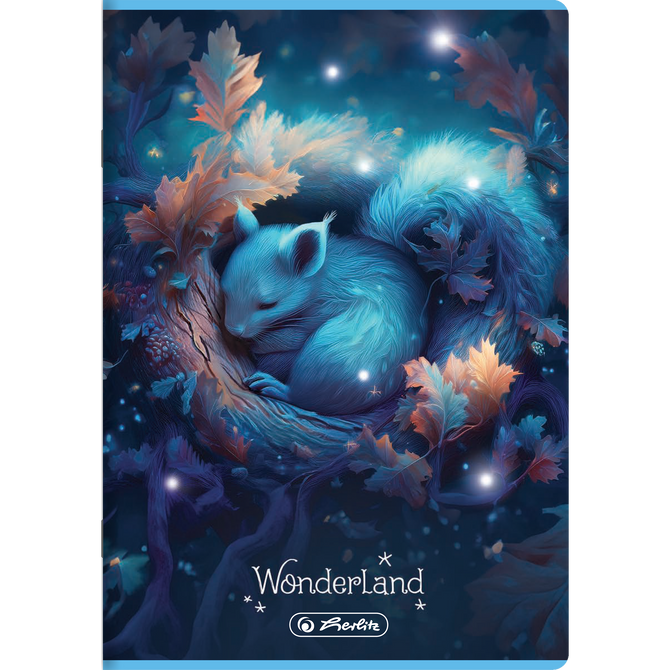 Zeszyt A5 32 kartki w kratkę z marginesem 70g/m2 Wonderland HERLITZ