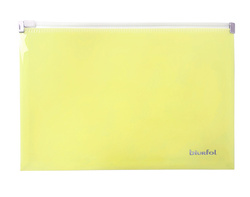 Teczka kopertowa koperta na suwak A5 PP pastel